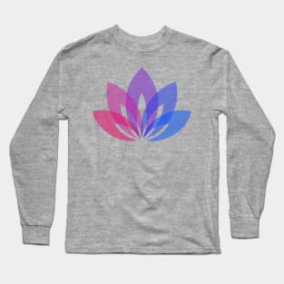 Purple Lotus flower Long Sleeve T-Shirt